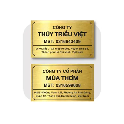Bảng giá làm biển công ty inox tại Làm Bảng Hiệu Co
