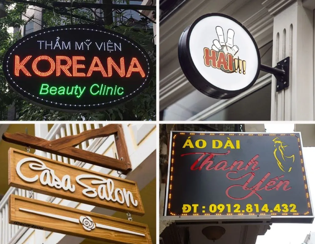 Bảng giá làm biển vẫy quảng cáo đẹp tại Làm Bảng Hiệu Co