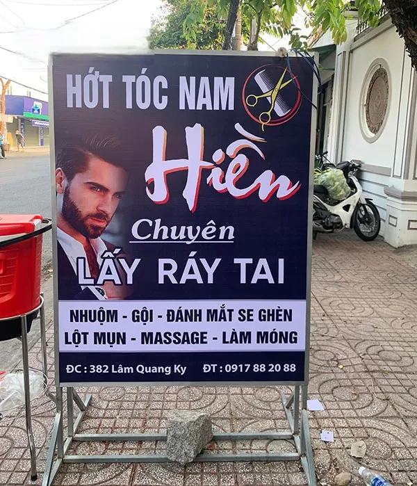 Báo giá dịch vụ làm biển vẫy tóc tại Làm Bảng Hiệu Co