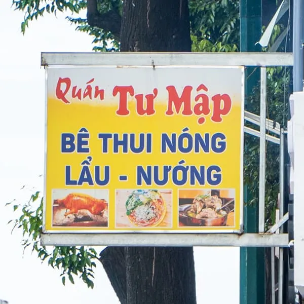 Biển vẫy lẩu nướng
