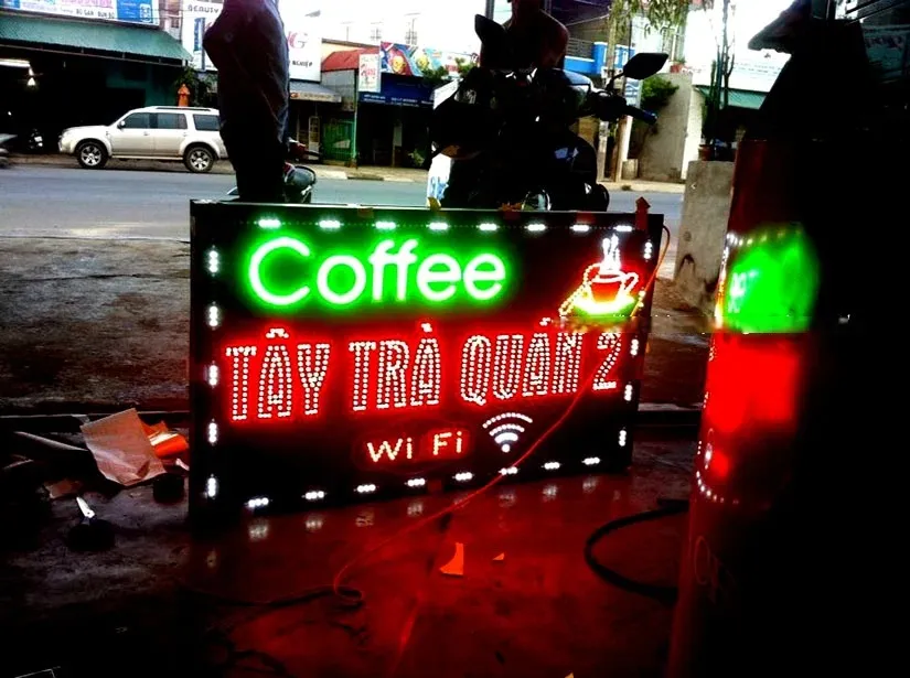 Các Loại Biển Vẫy Quán Cafe Phổ Biến Tại Làm Bảng Hiệu Co