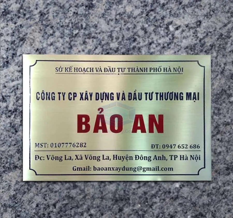 Dịch vụ làm biển tên công ty