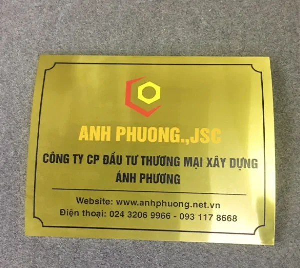 Quy trình làm biển công ty inox chuyên nghiệp tại Làm Bảng Hiệu Co