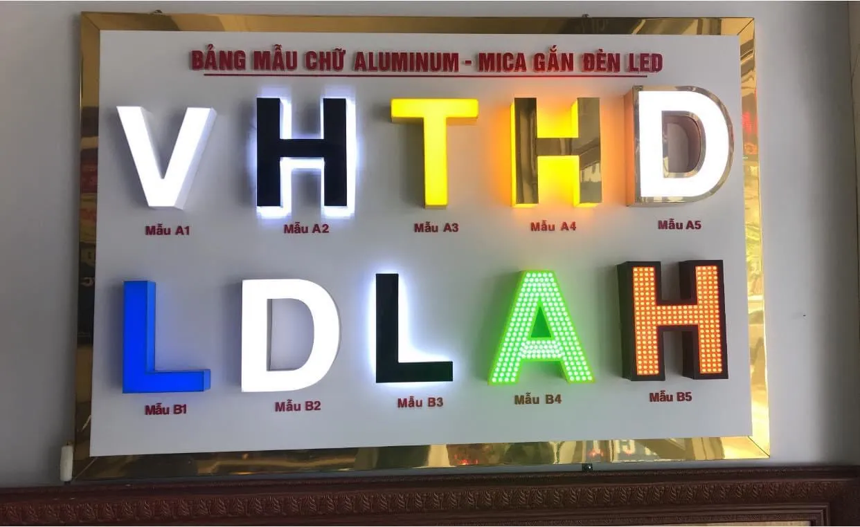 Thiết kế biển led đèn chữ nổi - Nghệ thuật kết hợp với công nghệ