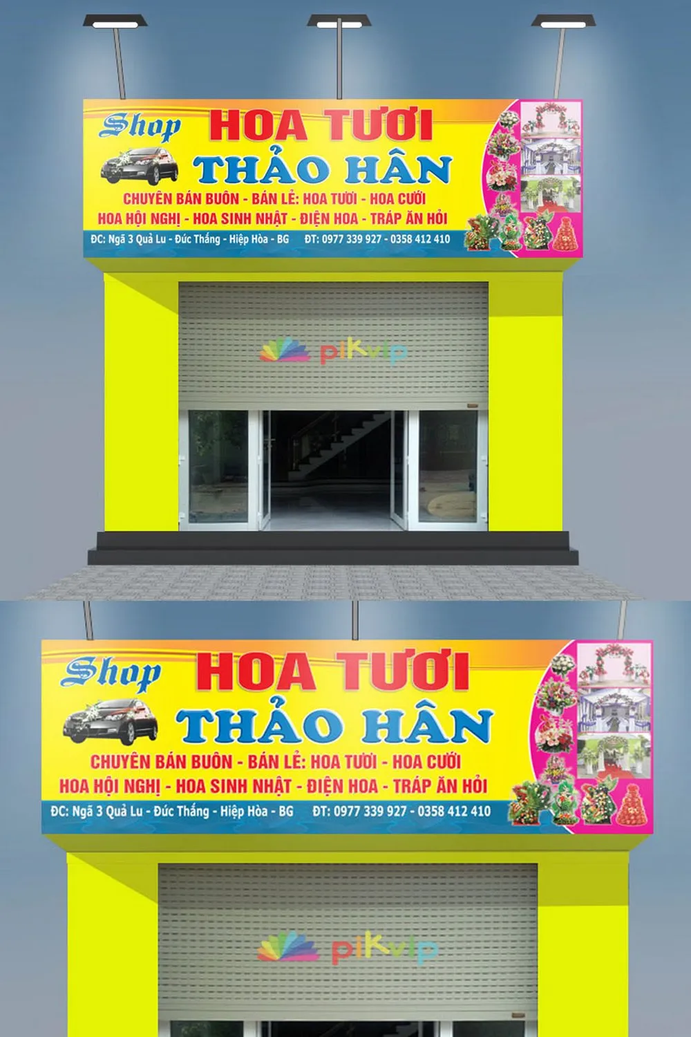 Biển quảng cáo shop hoa