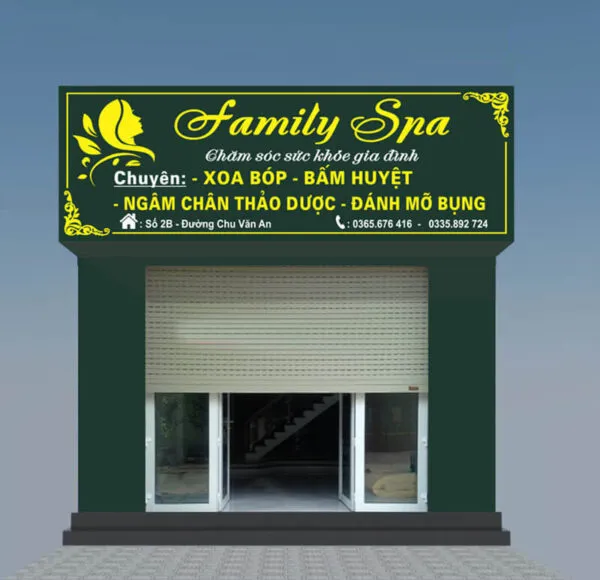 Các loại bảng hiệu spa phổ biến tại Làm Bảng Hiệu Co