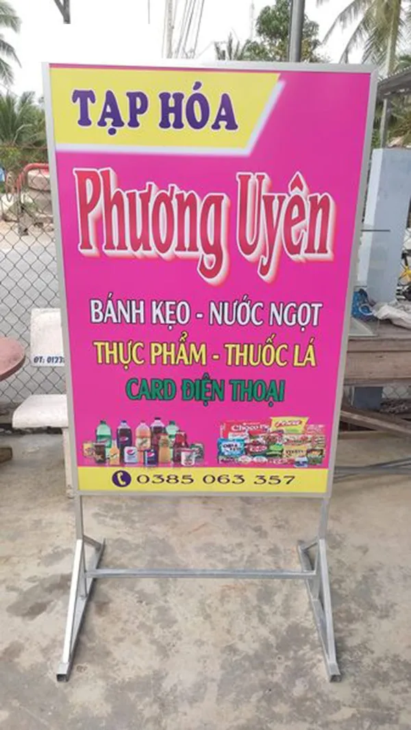 Các loại bảng hiệu tạp hóa phổ biến trên thị trường hiện nay