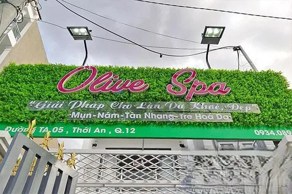 Các mẫu bảng hiệu spa phổ biến tại Làm Bảng Hiệu Co
