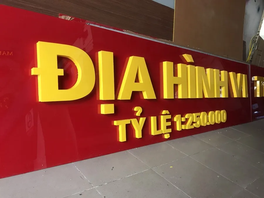 Chữ nổi alu ngoài trời được thiết kế đặc biệt để chịu được các điều kiện khắc nghiệt