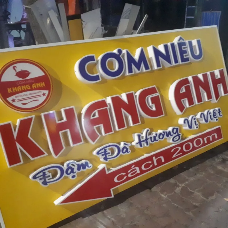 Chữ nổi mica đèn led