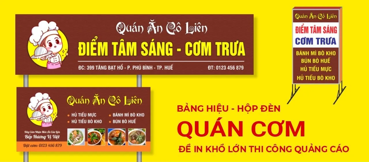 Làm Bảng Hiệu Co cam kết bảo hành dài hạn cho tất cả các sản phẩm bảng hiệu quán ăn