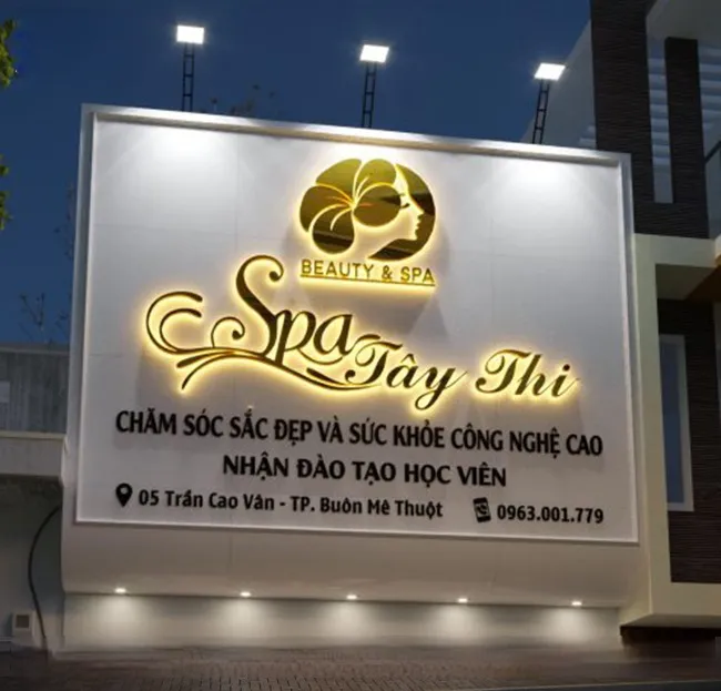 Quy trình làm bảng hiệu spa tại Làm Bảng Hiệu Co