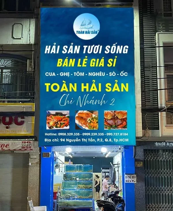 Dịch vụ làm biển quảng cáo hải sản    