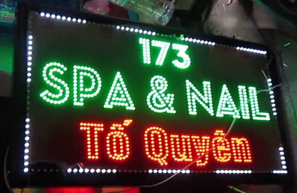 Biển LED vẫy spa – biển vẫy spa đèn LED – thiết kế sang trọng - Ảnh 5