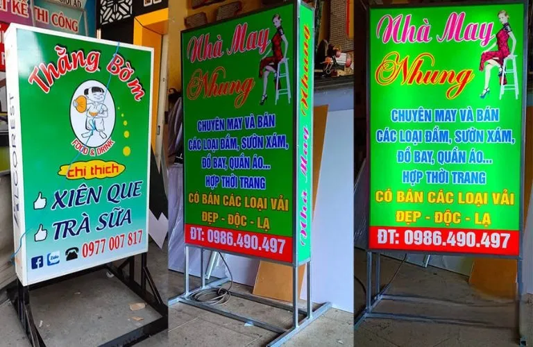 Biển vẫy có chân – bảng vẫy để đất – biển chân đứng - Ảnh 6