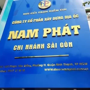 Bảng hiệu công ty bất động sản – biển văn phòng BĐS – thiết kế chuyên nghiệp