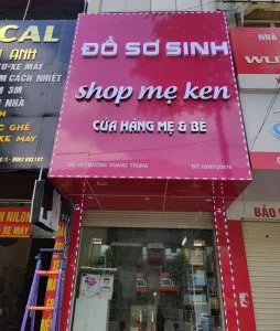 Bảng hiệu shop quần áo – biển cửa hàng thời trang – thiết kế nhẹ nhàng