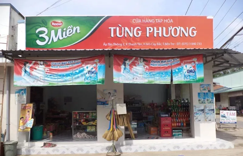Bảng hiệu tạp hóa – biển hiệu tiệm tạp hóa – thiết kế đơn giản dễ nhìn