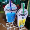 Bảng hiệu trà sữa – biển trà sữa – thiết kế theo phong cách thương hiệu