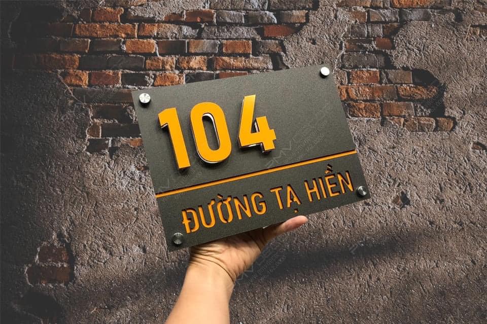 Biển số nhà – làm số nhà theo yêu cầu – chất liệu mica/alu/inox - Ảnh 18