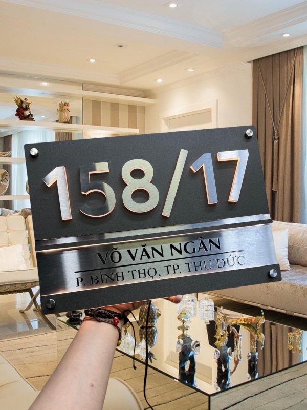 Biển số nhà – làm số nhà theo yêu cầu – chất liệu mica/alu/inox - Ảnh 16
