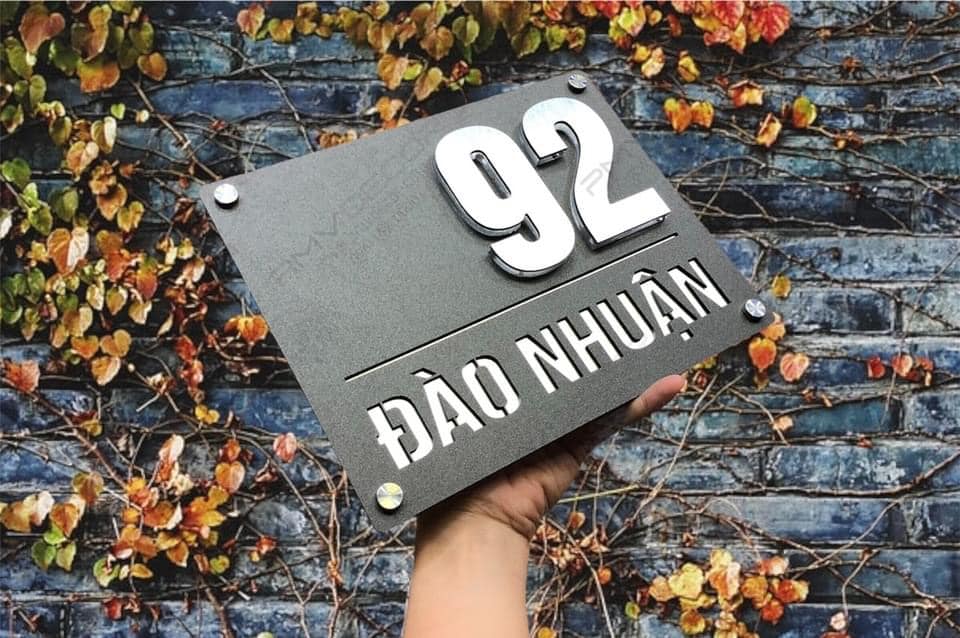 Biển số nhà – làm số nhà theo yêu cầu – chất liệu mica/alu/inox - Ảnh 15