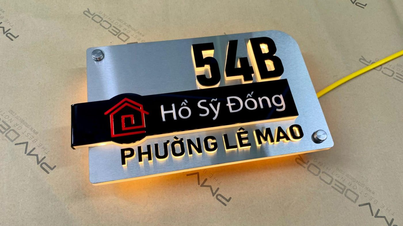 Biển số nhà – làm số nhà theo yêu cầu – chất liệu mica/alu/inox - Ảnh 13