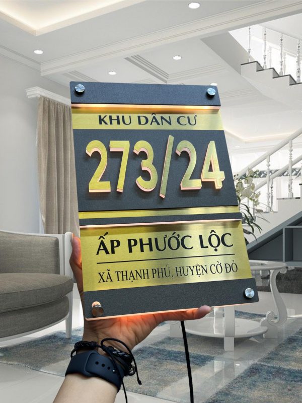 Biển số nhà – làm số nhà theo yêu cầu – chất liệu mica/alu/inox - Ảnh 10
