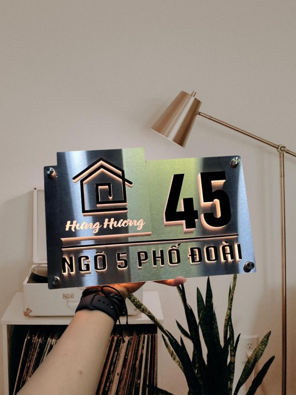 Biển số nhà – làm số nhà theo yêu cầu – chất liệu mica/alu/inox - Ảnh 9