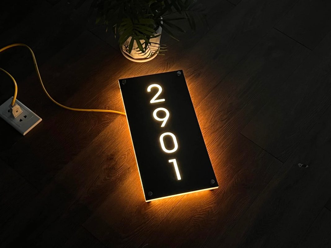 Biển số nhà – làm số nhà theo yêu cầu – chất liệu mica/alu/inox - Ảnh 8