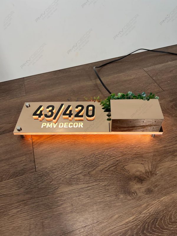 Biển số nhà – làm số nhà theo yêu cầu – chất liệu mica/alu/inox - Ảnh 5