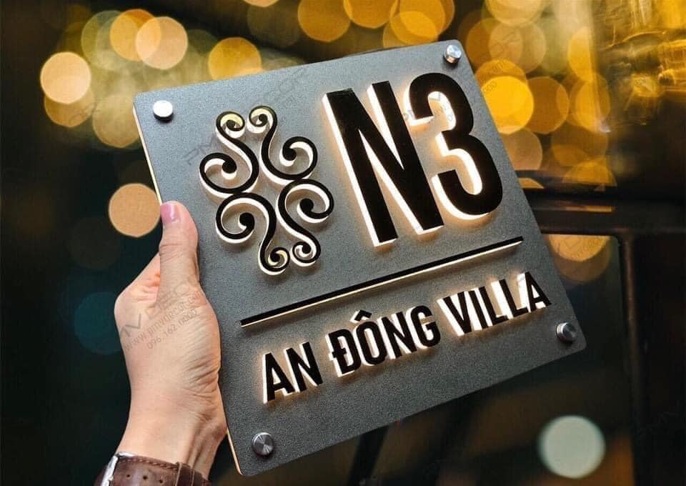 Biển số nhà – làm số nhà theo yêu cầu – chất liệu mica/alu/inox - Ảnh 4