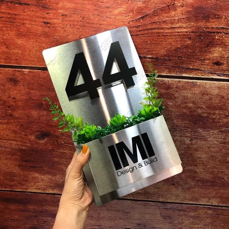 Biển số nhà – làm số nhà theo yêu cầu – chất liệu mica/alu/inox