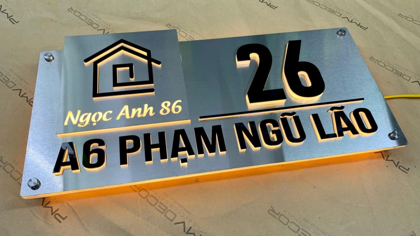 Biển số nhà – làm số nhà theo yêu cầu – chất liệu mica/alu/inox - Ảnh 21