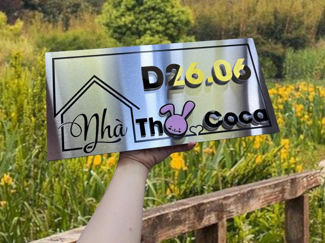 Biển số nhà – làm số nhà theo yêu cầu – chất liệu mica/alu/inox - Ảnh 20