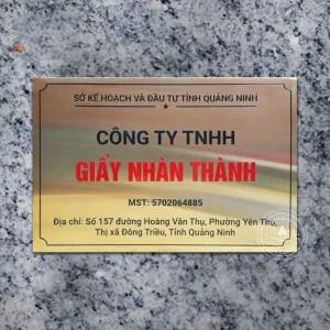 Biển tên công ty – bảng tên văn phòng – biển tên treo tường