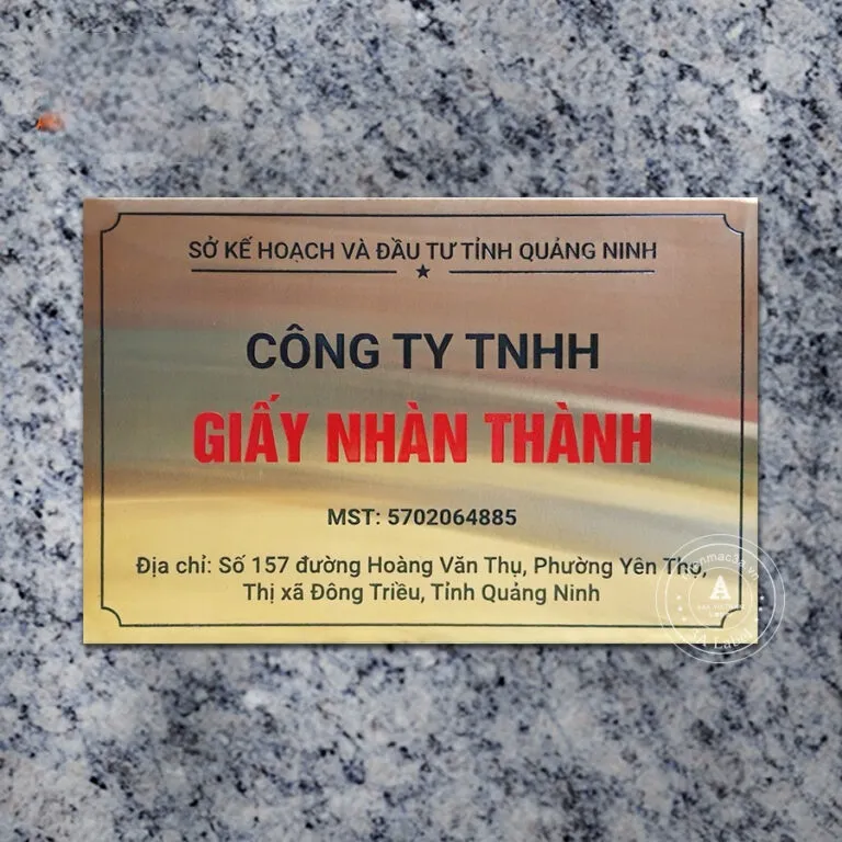 Biển tên công ty – bảng tên văn phòng – biển tên treo tường