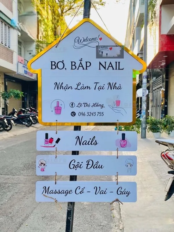 Bảng hiệu tiệm nail – biển nail – bảng hiệu tiệm làm móng - Ảnh 5
