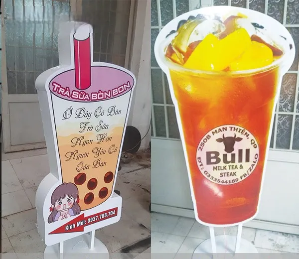 Bảng hiệu trà sữa – biển trà sữa – thiết kế theo phong cách thương hiệu - Ảnh 4