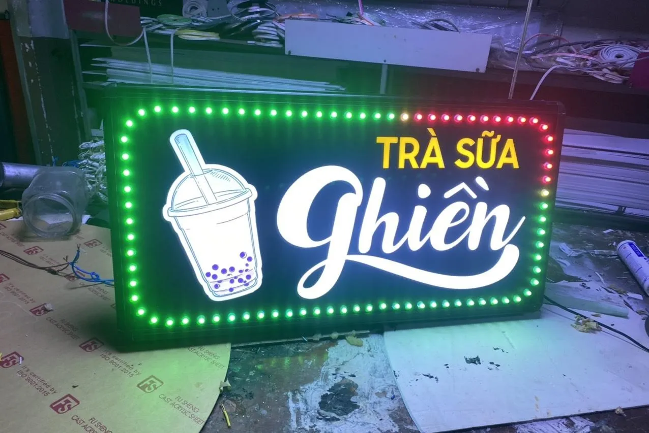 Bảng hiệu trà sữa – biển trà sữa – thiết kế theo phong cách thương hiệu - Ảnh 7