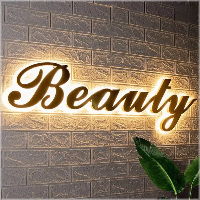 Chữ inox hắt sáng chân – chữ inox gắn LED chân – chữ inox 3D - Ảnh 2