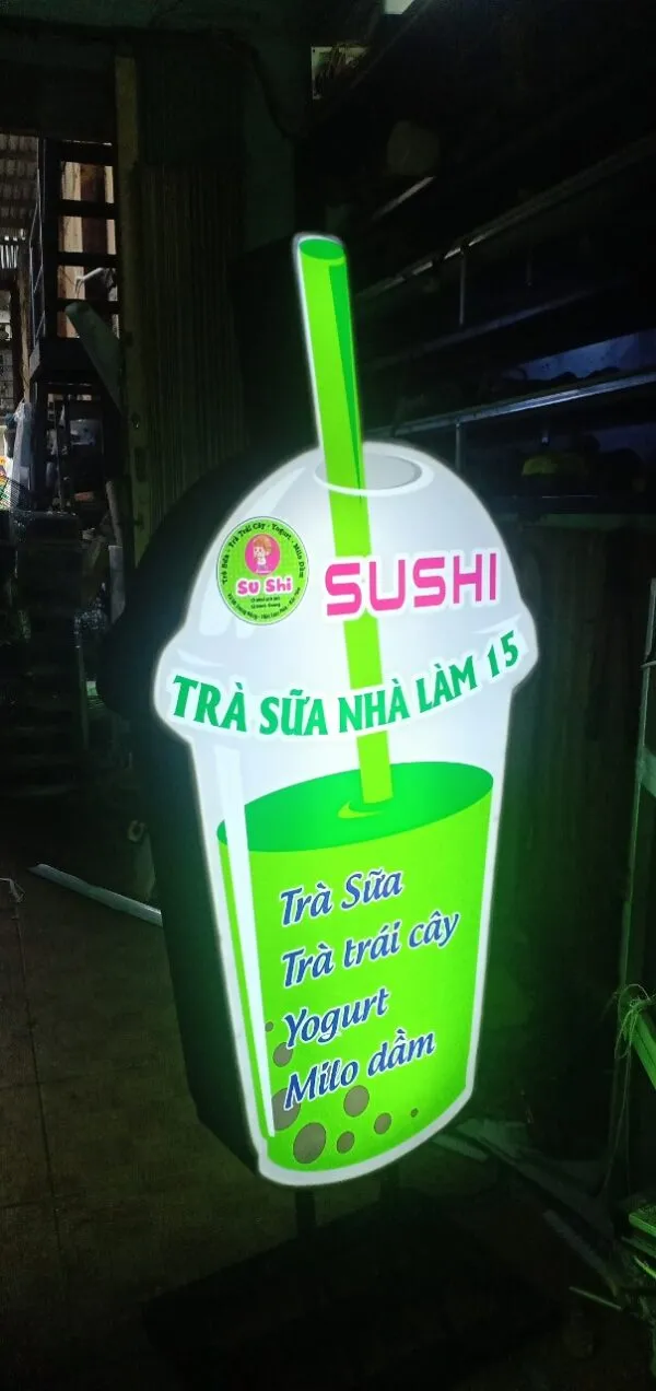 Bảng hiệu trà sữa – biển trà sữa – thiết kế theo phong cách thương hiệu - Ảnh 2