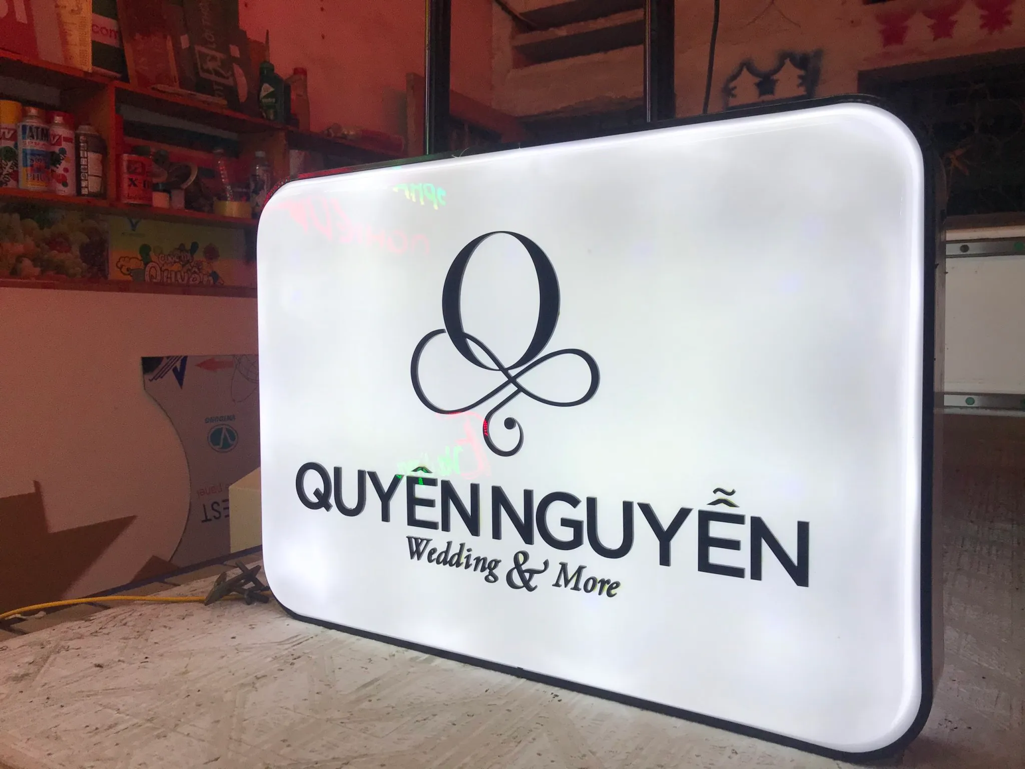 Biển vẫy Alu – biển vẫy mặt Alu – bảng vẫy gắn tường - Ảnh 4