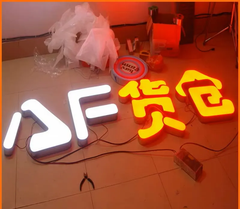 Chữ inox hắt sáng chân – chữ inox gắn LED chân – chữ inox 3D - Ảnh 4