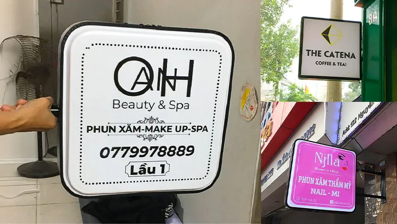 Biển vẫy vuông – bảng vẫy hình vuông – biển treo gắn tường - Ảnh 5