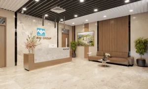 Biến quầy lễ tân thành điểm chạm thương hiệu đắt giá! Khám phá giải pháp thiết kế logo & backdrop chuyên nghiệp để tạo ấn tượng đầu tiên khó phai và khẳng định đẳng cấp