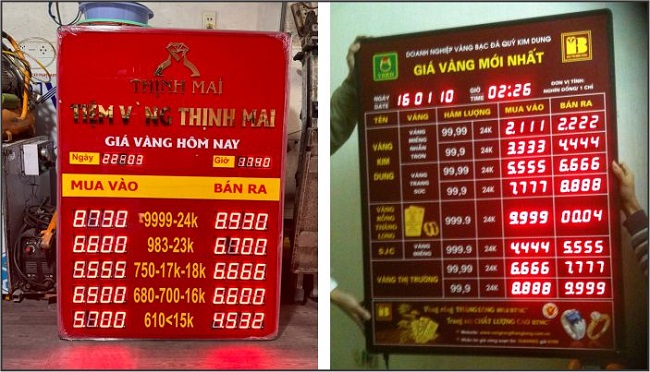 Mẫu Bảng Hiệu Tiệm Vàng Bạc Đẹp, Phong Thủy - Ảnh 6