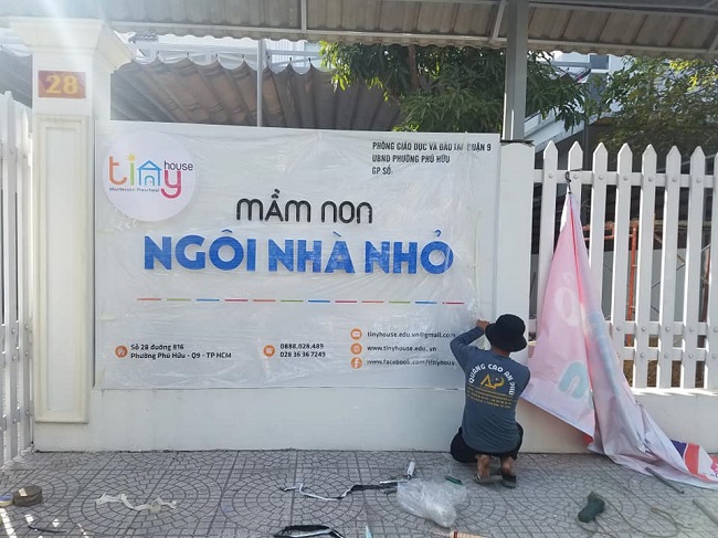Mẫu Bảng Hiệu Mầm Non Đẹp, Dễ Thương - Ảnh 4