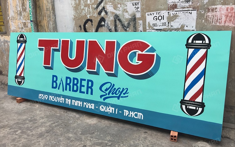 Mẫu Bảng Hiệu Barber Shop Đẹp, Thiết Kế Độc Đáo - Ảnh 9