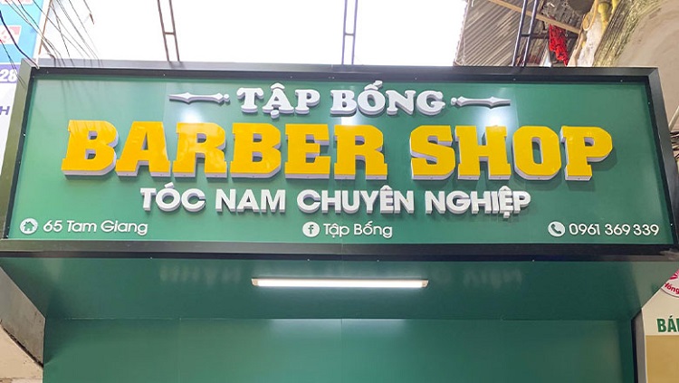 Mẫu Bảng Hiệu Barber Shop Đẹp, Thiết Kế Độc Đáo - Ảnh 11